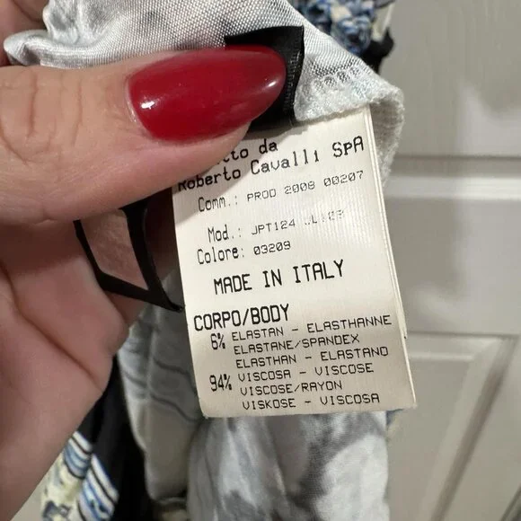 Roberto Cavalli Jpt124‎ Dress Boho Chic Size 38 Multicolored - Picture 7 of 13